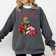Cute Gingerbread Man Reading Book Nerd Christmas Bookish Comfort Colors Sweatshirt Pepper Cute Gingerbread Man Reading Book Nerd Christmas Bookish Comfort Colors Sweatshirt Pepper