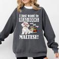 Cute Glasses Read Books & Pet My Maltese Lover Comfort Colors Sweatshirt Pepper Cute Glasses Read Books & Pet My Maltese Lover Comfort Colors Sweatshirt Pepper