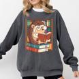 Cute Hedgehog Book Nerd Comfort Colors Sweatshirt Pepper Cute Hedgehog Book Nerd Comfort Colors Sweatshirt Pepper