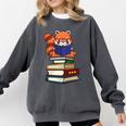 Cute Kawaii Kids Reading Books Glasses Red Panda Lover Comfort Colors Sweatshirt Pepper Cute Kawaii Kids Reading Books Glasses Red Panda Lover Comfort Colors Sweatshirt Pepper