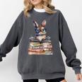 Cute Reading Bunny With Glasses Books Bookworm Reader Book Premium Tri-Blend Comfort Colors Sweatshirt Pepper Cute Reading Bunny With Glasses Books Bookworm Reader Book Premium Tri-Blend Comfort Colors Sweatshirt Pepper