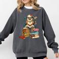 Cute Reading Chicken With Glasses Books Bookworm Reader Book Comfort Colors Sweatshirt Pepper Cute Reading Chicken With Glasses Books Bookworm Reader Book Comfort Colors Sweatshirt Pepper