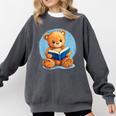 Cute Teddy Bear Reading Book Fun Comfort Colors Sweatshirt Pepper Cute Teddy Bear Reading Book Fun Comfort Colors Sweatshirt Pepper