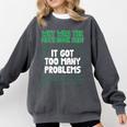 Dad Joke Why Was The Math Book Sad Pun Dad Jokes Comfort Colors Sweatshirt Pepper