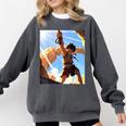 David And Goliath Bible Book Samuel King David Anime Manga Comfort Colors Sweatshirt Pepper David And Goliath Bible Book Samuel King David Anime Manga Comfort Colors Sweatshirt Pepper