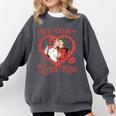 We Didn't Even Kiss Hockey Romance Book Comfort Colors Sweatshirt Pepper