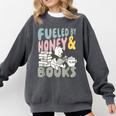 Disney Winnie The Pooh Fueled By Honey & Books Sketch Comfort Colors Sweatshirt Pepper