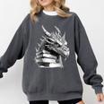 Dragon Book Comfort Colors Sweatshirt Pepper