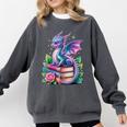 Dragon Book Fantasy Reading Comfort Colors Sweatshirt Pepper Dragon Book Fantasy Reading Comfort Colors Sweatshirt Pepper