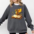 Dragon Fantasy Book Lover Bookish Reader Bookworm Wildflower Comfort Colors Sweatshirt Pepper Dragon Fantasy Book Lover Bookish Reader Bookworm Wildflower Comfort Colors Sweatshirt Pepper