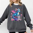 Dragons And Books Dragon Reading Book Lover Girl Bookworm Comfort Colors Sweatshirt Pepper Dragons And Books Dragon Reading Book Lover Girl Bookworm Comfort Colors Sweatshirt Pepper