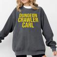 Dungeon Crawler Carl Yellow Text Logo LitRPG Series Book Comfort Colors Sweatshirt Pepper Dungeon Crawler Carl Yellow Text Logo LitRPG Series Book Comfort Colors Sweatshirt Pepper