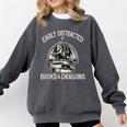 Easily Distracted By Books And Dragons Book Dragon Lover Comfort Colors Sweatshirt Pepper Easily Distracted By Books And Dragons Book Dragon Lover Comfort Colors Sweatshirt Pepper