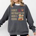 Easily Distracted By Dogs And Books Pets Books Lovers Comfort Colors Sweatshirt Pepper Easily Distracted By Dogs And Books Pets Books Lovers Comfort Colors Sweatshirt Pepper