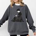Emily Dickinson Reading A Book Comfort Colors Sweatshirt Pepper
