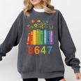Equal Rights Book Flower Resist 86 47 Feminist Women Rights Comfort Colors Sweatshirt Pepper