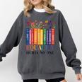 Equality Hurts No One LGBTQ Pride Books And Flowers Comfort Colors Sweatshirt Pepper Equality Hurts No One LGBTQ Pride Books And Flowers Comfort Colors Sweatshirt Pepper