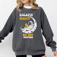 Escaped Reality Do Not Disturb Book Lover Comfort Colors Sweatshirt Pepper