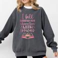 I Fall For The Characters WCrowns Fantasy Book Lover Tee Comfort Colors Sweatshirt Pepper