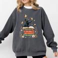 Fantasy Drama Tragedy Reading Lover Book Cat Humor Comfort Colors Sweatshirt Pepper