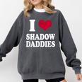 Fantasy Romantasy Book Lover I Love Heart Shadow Daddies Comfort Colors Sweatshirt Pepper