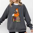 Fox Books Read Reading Librarian America Men Women Kids Comfort Colors Sweatshirt Pepper Fox Books Read Reading Librarian America Men Women Kids Comfort Colors Sweatshirt Pepper