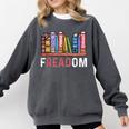 Freadom Anti Ban Books Freedom To Read Book Lover Reading Comfort Colors Sweatshirt Pepper Freadom Anti Ban Books Freedom To Read Book Lover Reading Comfort Colors Sweatshirt Pepper