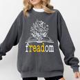 Freadom Freedom Read Banned Books Librarians Comfort Colors Sweatshirt Pepper
