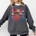 Freadom To Read Book Lover Reading Freedom Comfort Colors Sweatshirt Pepper