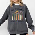 My Weekend Is Fully Booked Cozy Bookish Comfort Colors Sweatshirt Pepper