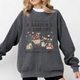 Gardening & Library Lover Books Reading Plants Cute Comfort Colors Sweatshirt Pepper