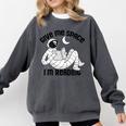 GIVE ME Space I'm Reading Kids Astronaut Book Reader Meme Premium Tri-Blend Comfort Colors Sweatshirt Pepper