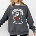 Grim Reaper Bookworm Cute Book Reading Halloween Comfort Colors Sweatshirt Pepper Grim Reaper Bookworm Cute Book Reading Halloween Comfort Colors Sweatshirt Pepper