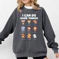 I Can Do Hard Things Children's Book Characters Comfort Colors Sweatshirt Pepper