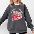My Holidays Are All Booked Christmas Reading Books Bookish Comfort Colors Sweatshirt Pepper