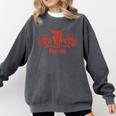 Horny Bull Romance Reader Shirt Spicy Books Bull Pun Comfort Colors Sweatshirt Pepper