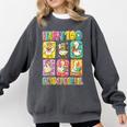 HUGvyn Happy 100 Days Of School Teacher Goose Preppy Books Comfort Colors Sweatshirt Pepper