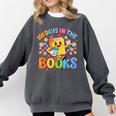 HUGvyn Preppy 100 Days In The Books Teacher Reading Coffee Comfort Colors Sweatshirt Pepper HUGvyn Preppy 100 Days In The Books Teacher Reading Coffee Comfort Colors Sweatshirt Pepper