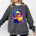 Humor Rubber Duck Reading Book Comfort Colors Sweatshirt Pepper