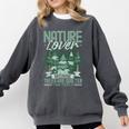 Introvert Nature Lover Introverted Forest Lover & Tree Comfort Colors Sweatshirt Pepper