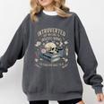 Introverted But Willing To Discuss Books Club Cozy Aesthetic Comfort Colors Sweatshirt Pepper