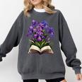 Irises Flowers Book Iris Floral Comfort Colors Sweatshirt Pepper Irises Flowers Book Iris Floral Comfort Colors Sweatshirt Pepper