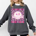It's Good Day To Read Book Library Reading Lovers Comfort Colors Sweatshirt Pepper