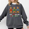 Just Booked For The Holidays Gingerbread Comfort Colors Sweatshirt Pepper