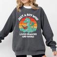 Just A Boy Who Loves Dragons And Books Kids Toddler Baby 5T Comfort Colors Sweatshirt Pepper Just A Boy Who Loves Dragons And Books Kids Toddler Baby 5T Comfort Colors Sweatshirt Pepper
