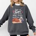 Just a Girl Who Loves Dogs Books Coffee T-Shirt Comfort Colors Sweatshirt Pepper Just a Girl Who Loves Dogs Books Coffee T-Shirt Comfort Colors Sweatshirt Pepper