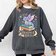 Just a Girl Who Loves Dragons & Books Reader Fantasy Fun Premium Tri-Blend Comfort Colors Sweatshirt Pepper Just a Girl Who Loves Dragons & Books Reader Fantasy Fun Premium Tri-Blend Comfort Colors Sweatshirt Pepper