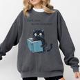 Just One More Chapter Bookworm Cat Book Lover Comfort Colors Sweatshirt Pepper Just One More Chapter Bookworm Cat Book Lover Comfort Colors Sweatshirt Pepper