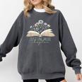 Just One More Chapter Floral Book Wildflower Aesthetic Art Comfort Colors Sweatshirt Pepper Just One More Chapter Floral Book Wildflower Aesthetic Art Comfort Colors Sweatshirt Pepper