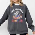 Just One More Chapter Skeleton Reading Book Bookworm Reader Comfort Colors Sweatshirt Pepper